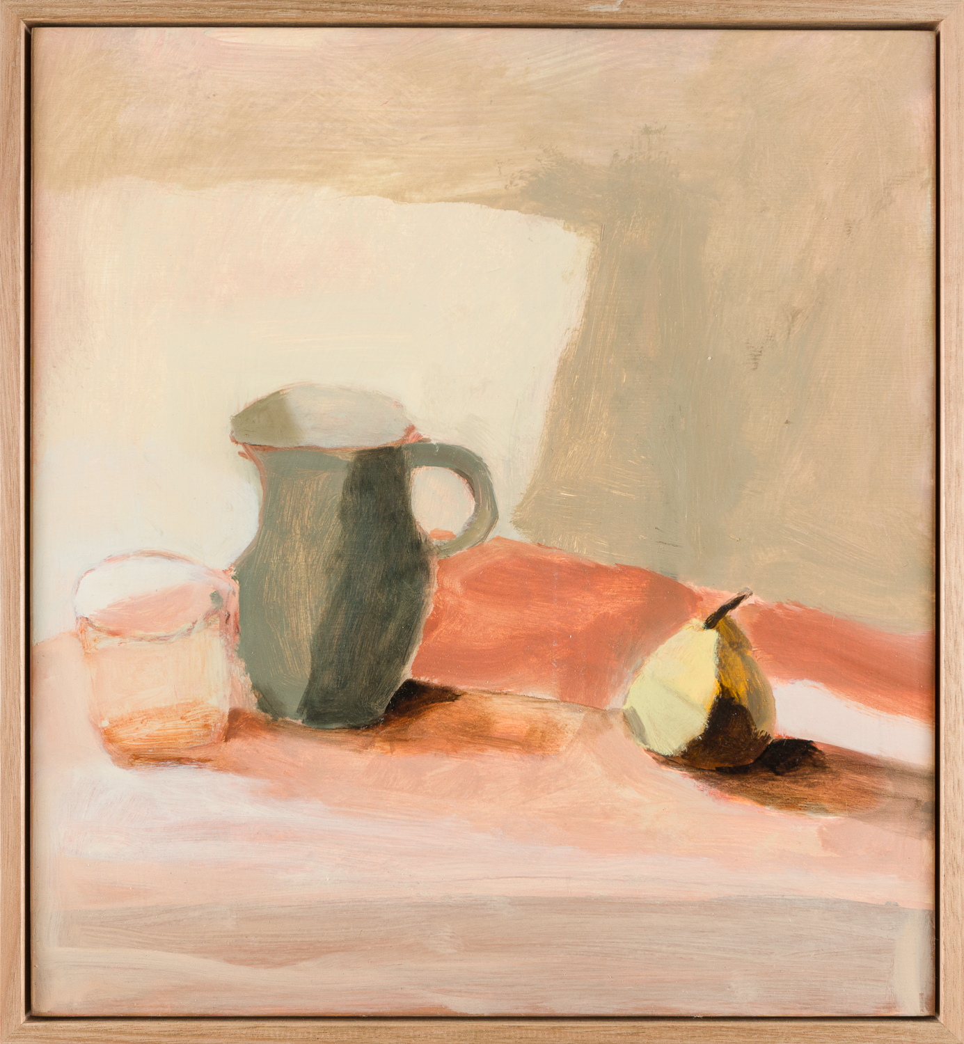 Green Jug With Glass And Pear Michael Reid Murrurundi green-jug-with-glass-and-pear-michael-reid-murrurundi